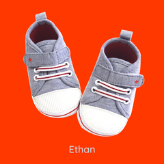 Ethan (Pre-Walker Shoes) - B122 Grey