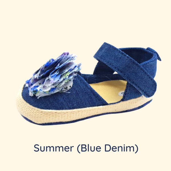 Summer (Pre-Walker Shoes) - Blue Denim Sandal