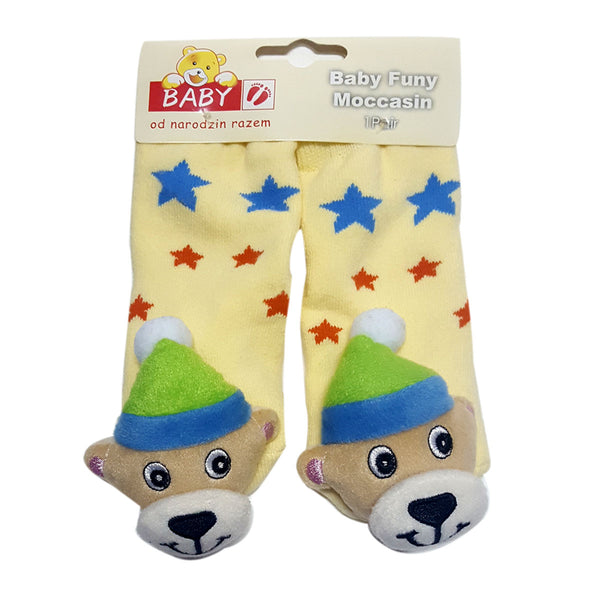 Animal "Rattle" Socks - Bobble Cap Bear Special Offer