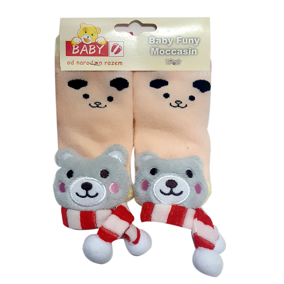Animal "Rattle" Socks - Winter Polar Bear Special Offer