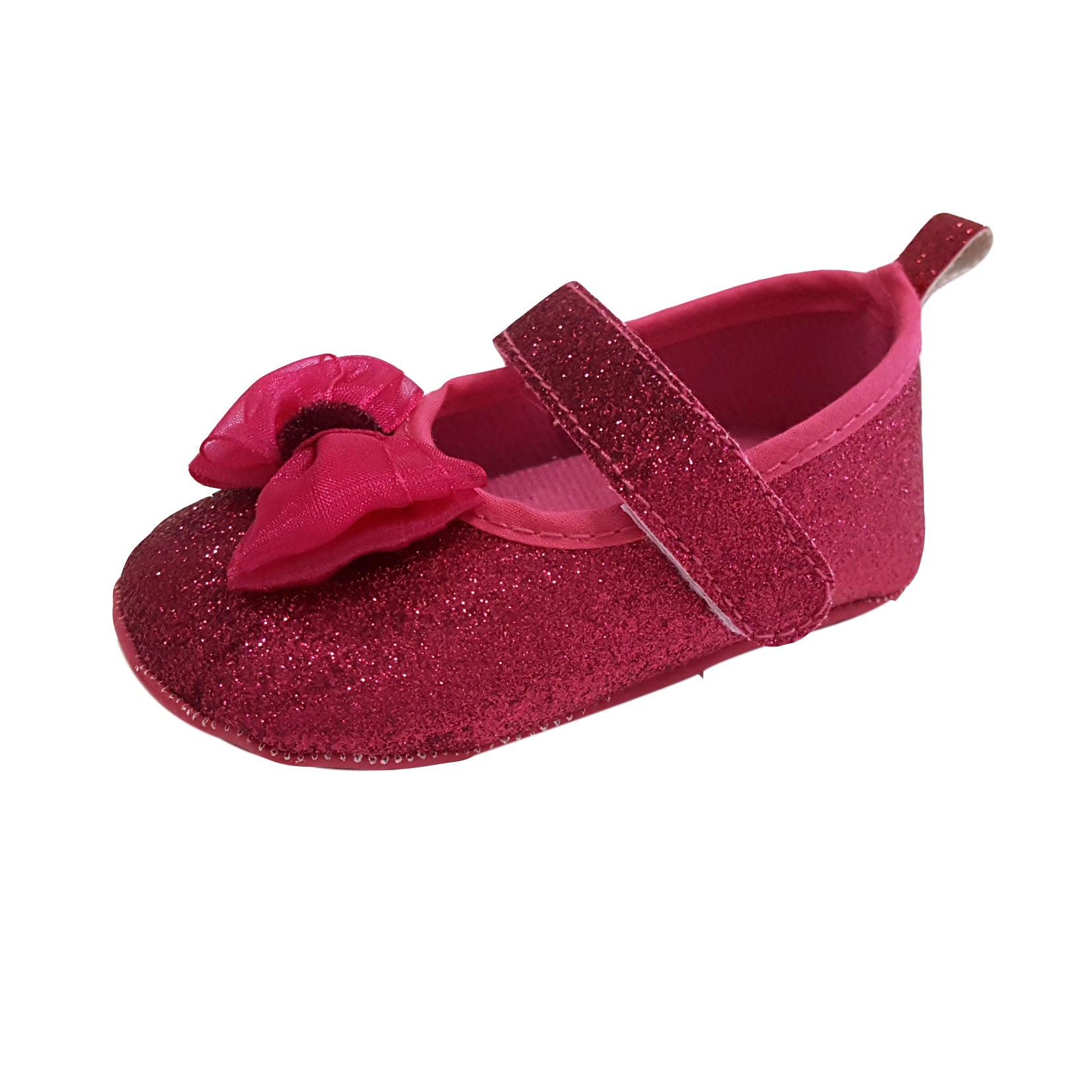 Isabella (Pre-Walker Baby Shoes) - B104 Fuchsia Glitter