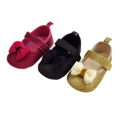 Isabella (Pre-Walker Baby Shoes) - B104 Black Glitter