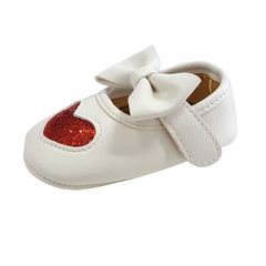 Claire (Pre-Walker Shoes) - B130 White/Red