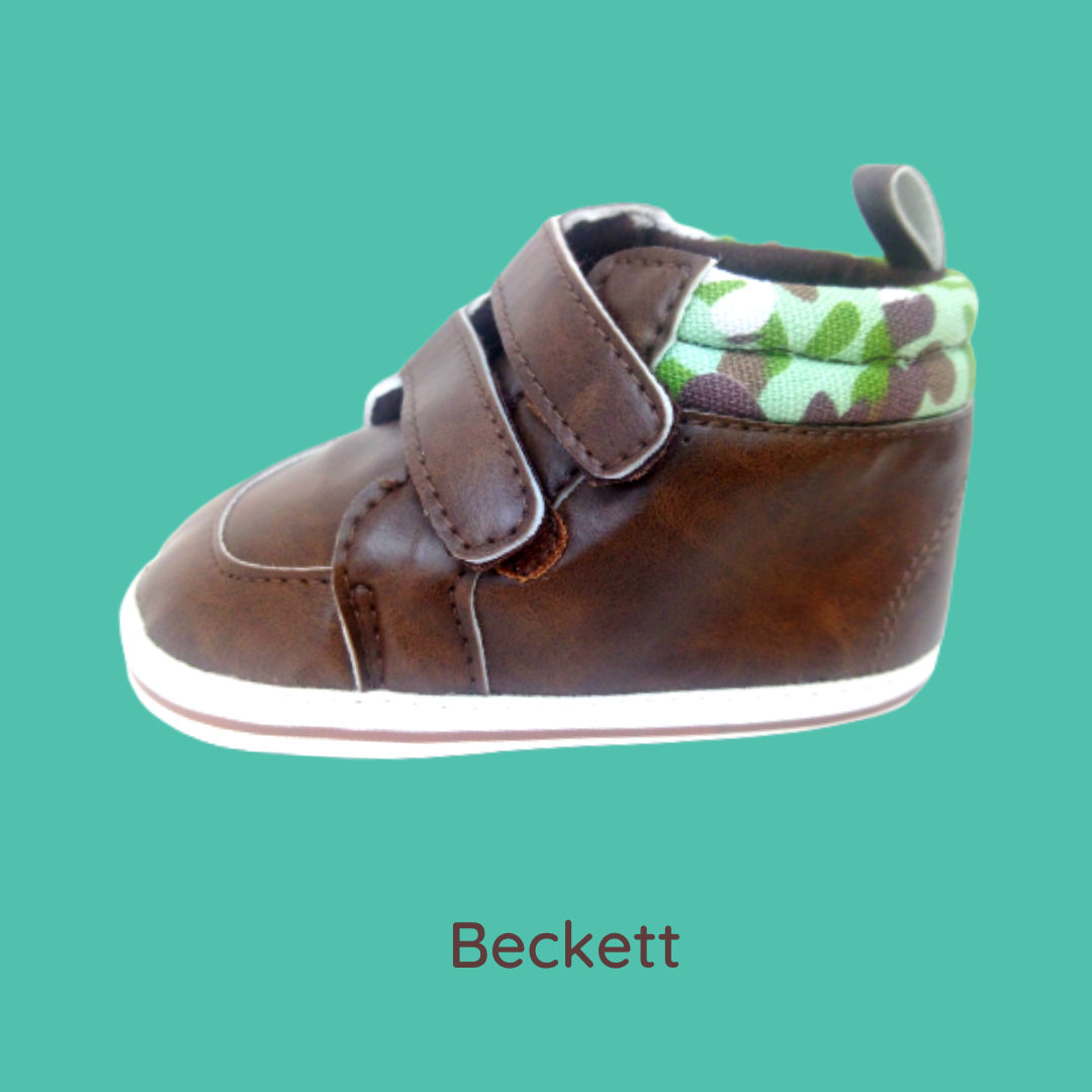 Beckett (Pre-Walker Shoes) - Brown Leather