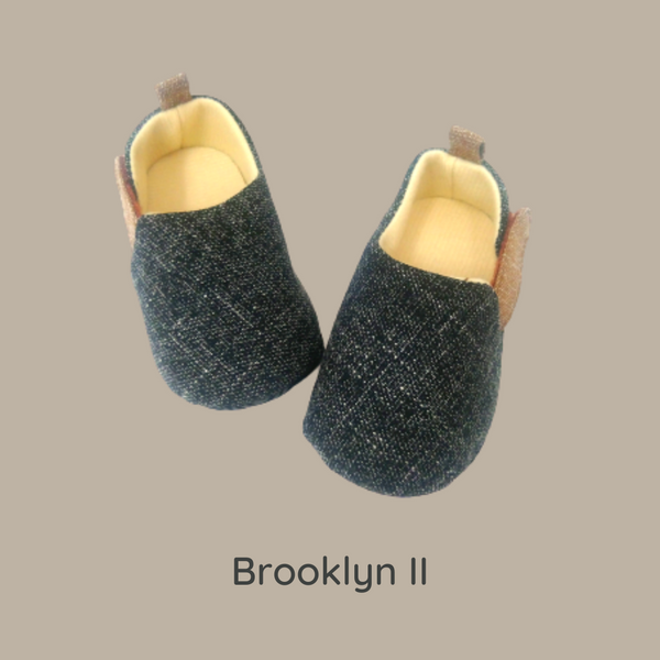 Brooklyn II (Pre-Walker Shoes) - Black - Slip On Shoes