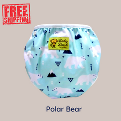 Adjustable Swim Diaper Cum Waterproof Diaper Cover - Polar Bear