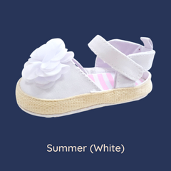 Summer (Pre-Walker Shoes) - B141 White Sandal