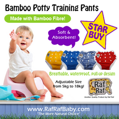 Bamboo Potty Training Pants - Adjustable Size