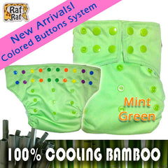 Raf Raf Bamboo Cloth Diaper - Single Pack (Many Colours Available)